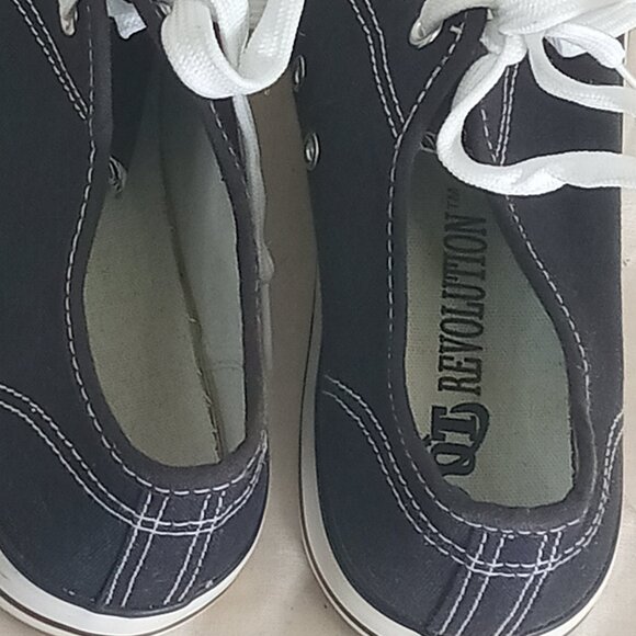 Mens OT Revolution Canvas Sneakers, Black, Size 10 M - Picture 8 of 9